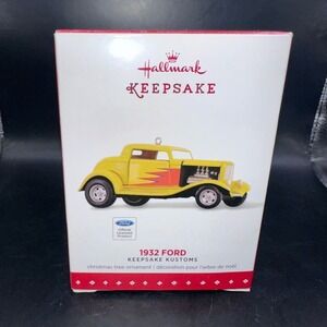 NIB 2015 Hallmark Keepsake Kustoms Ornament 1932 Ford Die Cast Metal